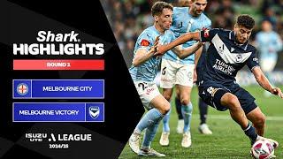 Melbourne City FC v Melbourne Victory - Shark Highlights | Isuzu UTE A-League 2024-25 | Round 02