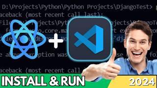 How to Run ReactJS App in Visual Studio Code | Install React (VSCode)