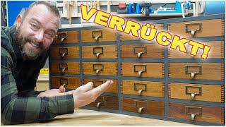 Unfassbar! Bei dem Projekt habe ich fast versagt. Apothekerschrank aus Resten bauen! Teil 1