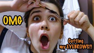 DIY Eyebrows & Upper Lips At Home! NO wax NO threading! quarantine is making me go CRAZY!!| Heli Ved