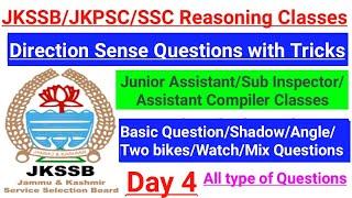 Direction Sense ~ Reasoning || Tricks & Shortcuts (All Types) - JKSSB Junior Asst/SI/Assistant Comp.