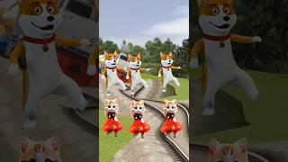 Cute dog beby stop train by dance #trending #cute #cat #trendingshorts #dance #train #funny