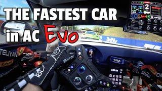 Motion Simulator Madness- AC Evo With the Fastest Car