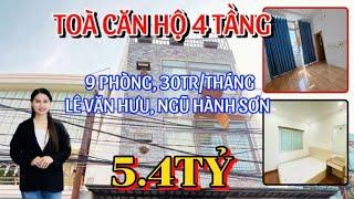 Nhà phố Ngũ Hành Sơn, Đà Nẵng (T42)| Toà căn hộ 4tầng, 9phòng cho thuê full, Gần trường ĐH kinh tế.