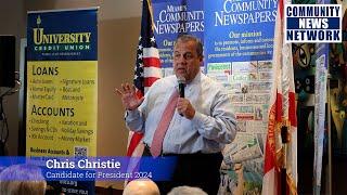 Chris Christie, Pres. Candidate, joins Grant Miller for Community Newspapers’ Monthly Breakfast!