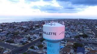 DRONE CAPTURES VIEWS OF LAVALLETTE BEACH AND BARNEGAT BAY