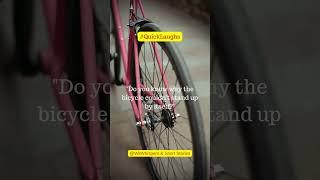 "Two-Tired Bicycle Fails to Stand Up on Its Own! ‍️" #shorts #reels #MicroHumor #TinyLaughs