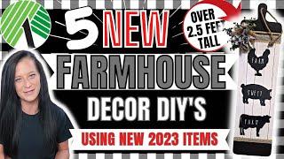 DIY DOLLAR TREE FARMHOUSE DECOR 2023 | NEW DOLLAR TREE DIY'S