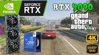 GTA 5 - RTX 4090 + I9 13900K + 64GB Ram (1440p | 4K Benchmark, Max Settings)