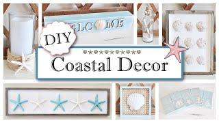 *NEW* Coastal Beach Decor DIY's | EASY & Budget Friendly Projects | Nautical Decor 2024