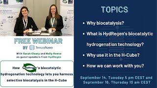 How HydRegen’s biocatalytic hydrogenation technology lets you harness selective biocatalysis