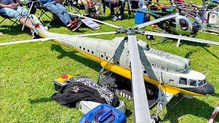 WORLD´S LARGEST RC SCALE MODEL HELICOPTER EVENT IN BELGIUM IN MAY 2023 / LARGE WALK AROUND !!!