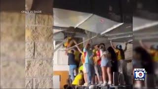 Chaos erupts, arrests made after fans without tickets enter Hard Rock Stadium at Copa America final