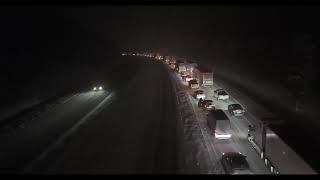 Current situation on i71 outside of Glencoe, Kentucky. Major Winter Storm Hauls