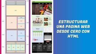 Estructurar una PAGINA WEB desde cero con HTML y CSS Parte 1