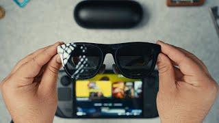 Trying XREAL ONE AR Glasses With The Steam Deck OLED! | Are They Worth it?