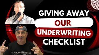 Giving Away Our Underwriting Checklist #underwriting #checklist #guidelines #loanapprovaltips