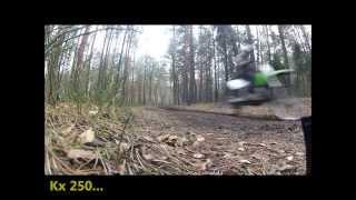 Kawasaki kx 250 2t 2 stroke sound