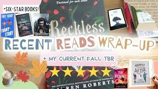 RECENT READS, SIX-STAR BOOKS, REVIEWS/CHATTY BOOK THOUGHTS, AND MY FALL TBR LIST! #books #bookreview