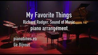 My Favorite Things piano solo, pianotunes.eu