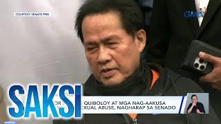 Saksi: (Part 2) Pagharap ni Quiboloy sa Senado; Stranded dahil sa Bagyong Kristine