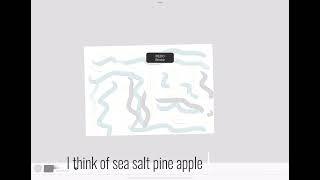 DRAWING ABOUT SEA SALT PINE APPLE - ORIGINAL AUTHOR @FOGGYBUNS