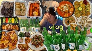 1박2일 소주 25병 술 먹방 브이로그(ft.안주 약 15개...)음주 vlog