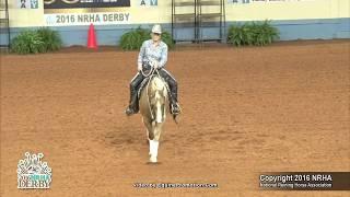 Very Cool Remedy ridden by Catherine Brown Swain  - 2016 NRHA Derby (Non Pro Derby)