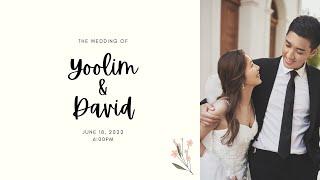 박경호 송유림 결혼식 DVD & 생중계 (David & Yoolim's Wedding Live Broadcast)