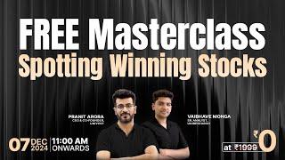 Free Masterclass on How to spot winning stocks