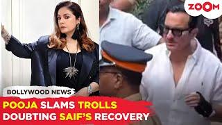 Pooja Bhatt SUPPORTS Saif Ali Khan; SLAMS conspiracy theories on his SPEEDY recovery after STABBING