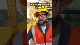 how to help brother repair #funny #workers #construction #adamrose