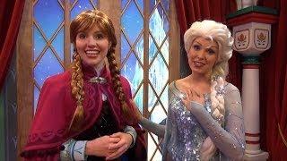 ANNA and ELSA from Disney FROZEN Official Debut at Epcot's Norway Pavilion, Meet and Greet