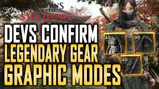 Assassins Creed Shadows New Combat Details, PS5 & Xbox Graphics Modes, Legendary Gear - Devs Confirm