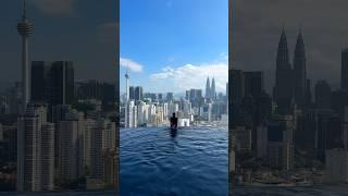 Beautiful Kualalumpur | twin tower | best pool | KL tower view | infinity pool #malaysia #travel