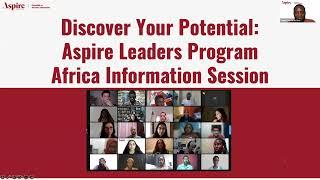 Aspire Leaders Program Africa Information Session