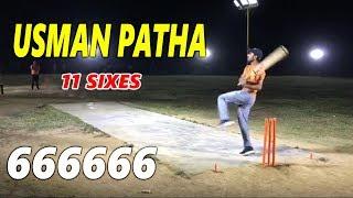 Usman Jaan Patha 11 Sixes Best Batting In Gujrat | Usman Jaan Patha Sixes