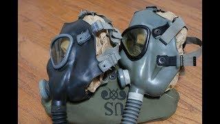 (OLD VIDEO) M3 vs M4 Lightweight Service Masks (U.S. WWII Gas Masks)