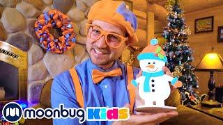 Blippis Weihnachtsfilm - Eine Weihnachtsschnitzeljagd für Kinder | Cartoons | Blippi | Moonbug Kids