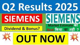 SIEMENS Q2 results 2025 | SIEMENS results today | SIEMENS Share News | SIEMENS Share latest news