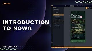 NOWA Onboarding | How to use Nowa for the first time to build awesome apps!