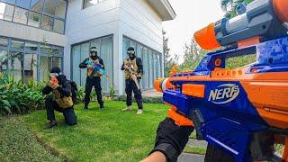 Nerf War: HUGE Mansion Battle 2