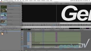 Video inside letters using Avid and Marquee