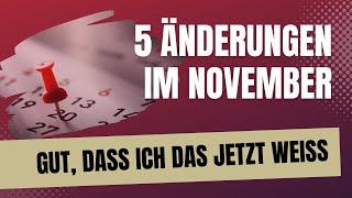 November 2024: Diese 5 Änderungen sollten Rentner kennen!