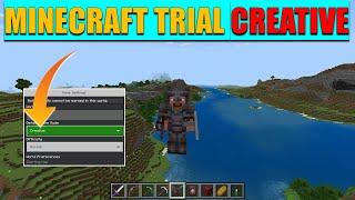 How to play creative mode in Minecraft trial 2024? | Minecraft trial creative