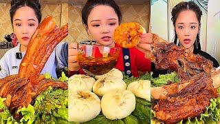 ASMR MUKBANG spicy Pork Bellly Soothing Sounds While Enjoying Delicious 먹방 모음이 팅쇼 리얼 사운드 #560