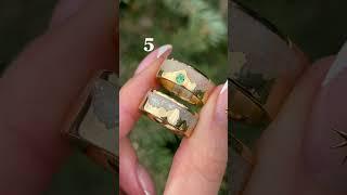 Choose a unique matching wedding ring set