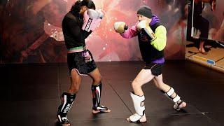 Muay Thai Sparring Drills - Setting up Fast Punches with Paul Karpowicz