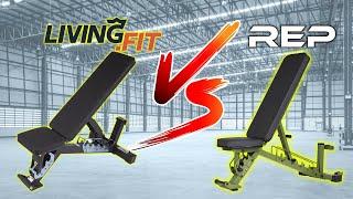 Living Fit Adjustable Bench vs Rep Fitness AB-4100 | Full Review