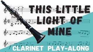 This Little Light of Mine for Solo Clarinet in Bb. Play-Along/Backing Track. Free Music!